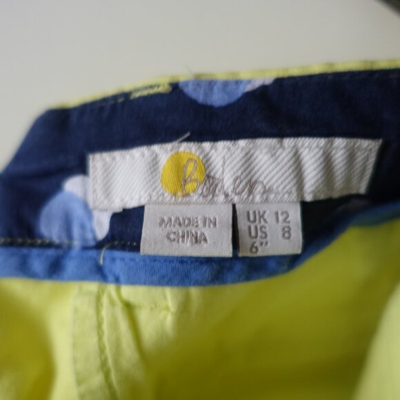 Boden  Women's citrus yellow chino shorts 6 8 - Picture 6 of 8